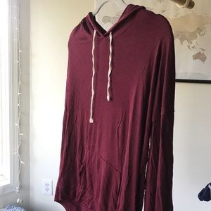 Burgundy Lightweight Hoodie